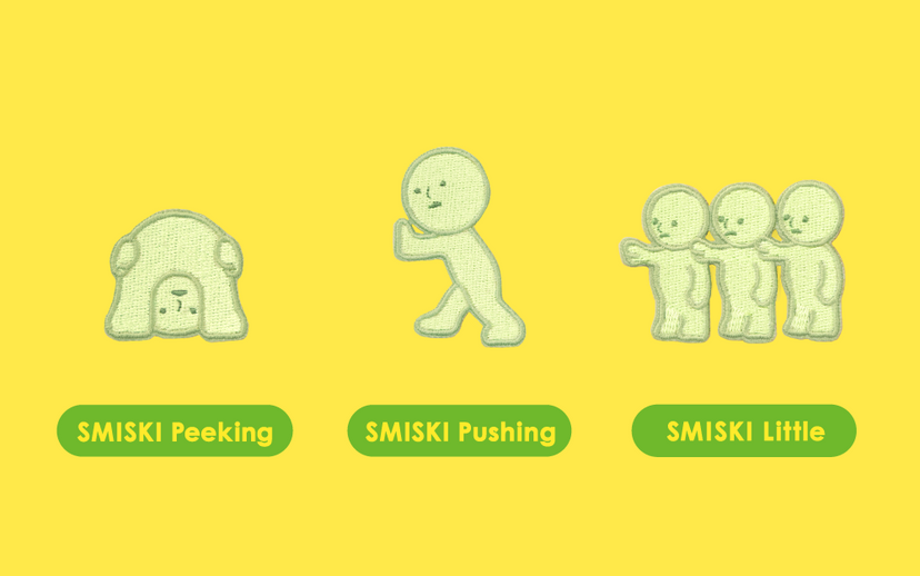SMISKI Embroidery Sticker Vol. 2 - Peeking / Pushing / Little -